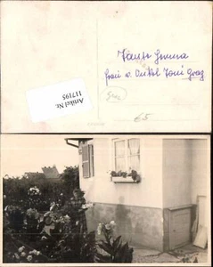 117195,Graz Stadt Fotokarte Frau im Haus Garten  - Picture 1 of 1