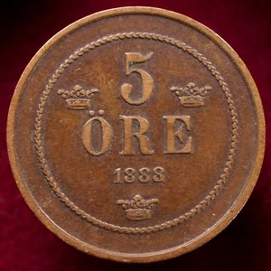 Sweden 5 Ore 1888 (K2809) - Picture 1 of 2
