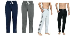 UK Men’s Lounge Pants Pajama’s Striped PJ’s Nightwear Jog Bottoms Trousers - Picture 1 of 5