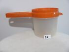 Vintage Tupperware Orange Sift It #1493 Hand Held Sifter With Bowl            52