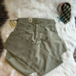 Levis Made Crafted Khaki Ruler Straight London Fog Color Jeans Men 30x32 Casual - Picture 1 of 12