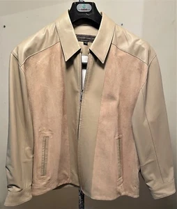 MEN'S CLAUDE LAMONT LEATHER & SUEDE JACKET SIZE 2XL - OUTSTANDING - Picture 1 of 5