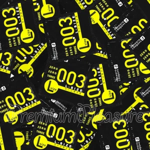 Okamoto 003 L-SIZE Condones Zero Tres más Grande XL Ultra Fino 0.03mm Japón - Imagen 1 de 8