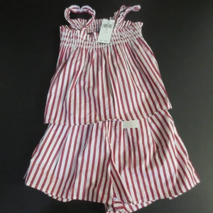 Polo Ralph Lauren Little Girls Striped Cotton Poplin Top/Bloomer Set - SIZE 8 - Picture 1 of 7