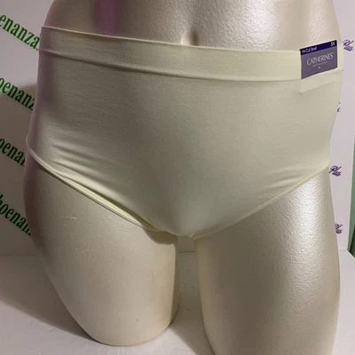 Catherines Hi-Cut Panties Underwear Seamless Tagless Cream Plus Size 3X - Image 1 of 4