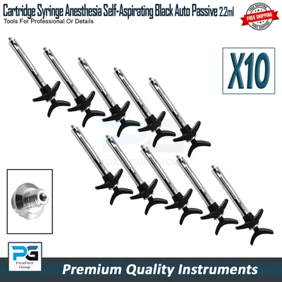 Premium Surgical Cartridge Syringe 2.2 ml Anesthetic Dental Surgery Lab Tool X10 - Image 1 of 4