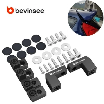 BEVINSEE For Ford Fiesta MK7 MK7.5 Fiesta ST180 WING SPOILER RISER RAISERS EXTENDER KIT