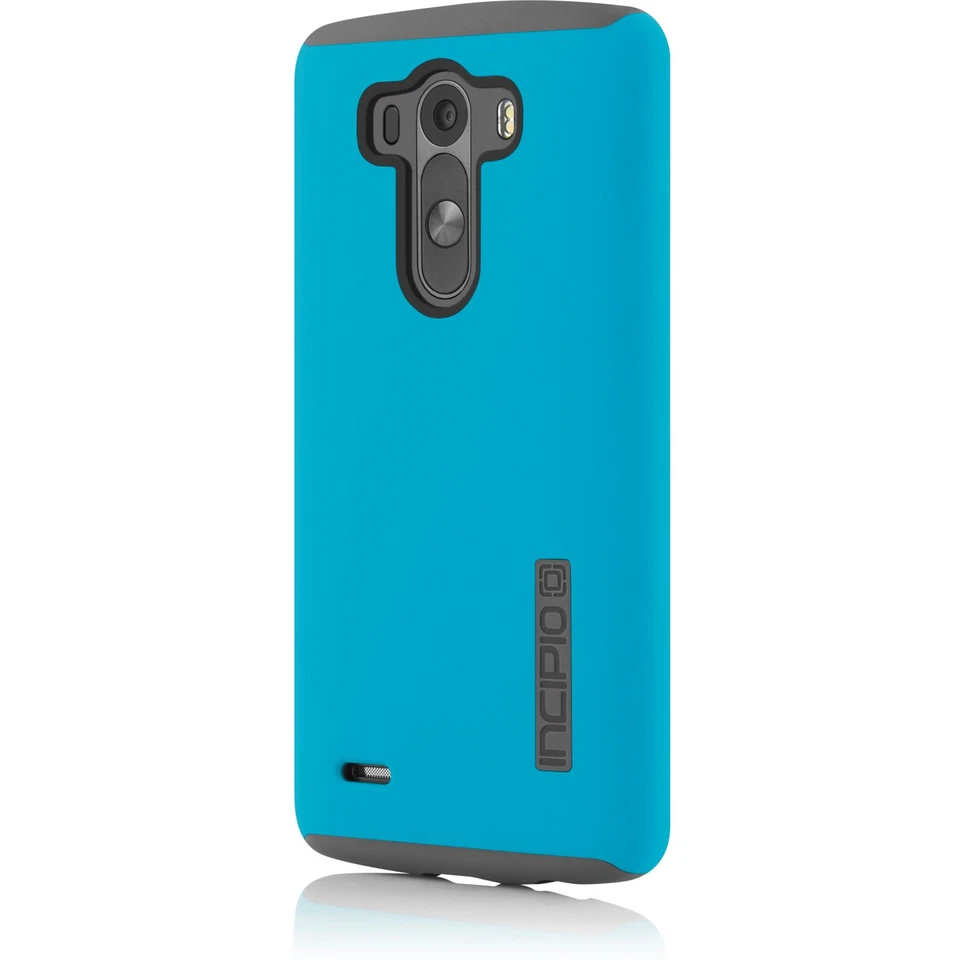 Estuche de protección de doble capa Incipio Lg G3 Dualpro para Lg G3 - cian/gris Foto 1 de 4