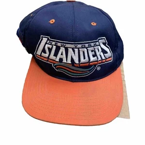 Vintage 90s NHL New York Islanders Snapback Hat JC Penney FISHERMAN - Picture 1 of 4