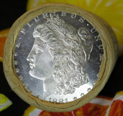 20 monedas UNC BU rollo de dólar Morgan DMPL 1881 EXTREMO / PL CC EXTREMO BESTVER #902A Foto 1 de 4