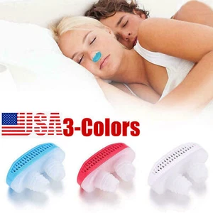 Micro Mini Anti Snoring Device Noise Stop Sleep Aid Apnea Nose Clip - Picture 1 of 22