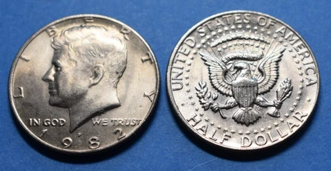 1982 P Kennedy Half Dollar Cover