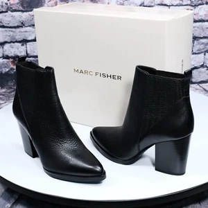 Marc Fisher: Alva - Black, Genuine Leather Booties (Orig. Retail: $199) - Picture 1 of 5
