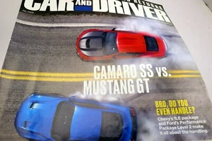 Car and Driver July 2019 Camaro SS vs Mustang GT comparison test - Picture 1 of 7