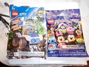 Lego Disney Mini Figures Minifigs Series 1 Pack - Sealed 6137053 & Lego City LTD - Picture 1 of 5