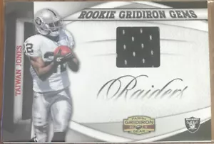 2011 Panini Gridiron Gear Rookie Gridiron Gems Jerseys Taiwan Jones #5 #’d 58/99 - Picture 1 of 2