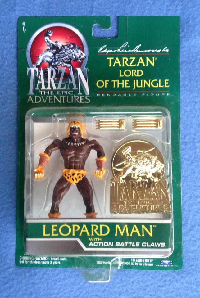 FIGURA HOMBRE LEOPARDO TARZÁN SEÑOR DE LA SELVA EDGAR BURROUGHS TRENDMASTERS    Foto 1 de 1