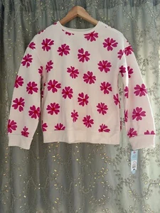 Girls' XL Floral Fleece Crew Neck Pullover Sweatshirt - Cat & Jack™ - Picture 1 of 3