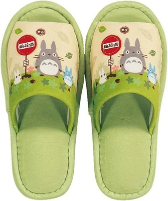 My Neighbor Totoro Slippers Green Washable Free Size Studio Ghibli Japan - Image 1 of 4