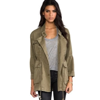 CURRENT ELLIOTT женщин военного парка армия зеленый размер 1 США маленький негабаритный - Изображение 1 из 4