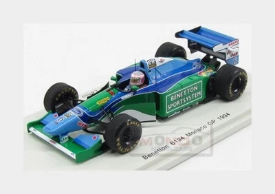 1:43 Spark Benetton F1 B194 #6 Monaco Gp 1994 J.J.Lehto Green Blue S4482 Modelli - Immagine 1 di 2