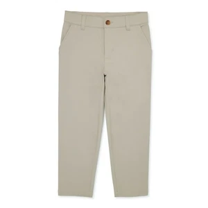 Wonder Nation Boys School Uniform Flat Front Pants Size 10 Khaki --Z4-- - Picture 1 of 3