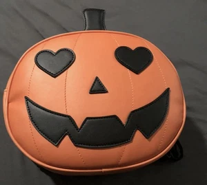 Jack O Lantern Heart Eyes Mini Rucksack Neu mit Etikett. Hot Topic. - Bild 1 von 4