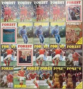 NOTTINGHAM FOREST FC 1980 1981 FOOTBALL PROGRAMME COLLECTION MEMORABILIA JOB LOT - Picture 1 of 1
