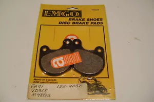 EMGO Brake Pads Harley HD FXS FXR FX XLH XL XLH FXE - Foto 1 di 1