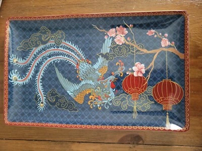 Williams Sonoma Lunar New Year Server Platter Phoenix 8 1/2" x 13 3/4" - Image 1 of 3