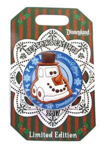 DLR SEASONS EATINGS 2017 GINGERBREAD CARS SNOWY COOKIE PIN- LE OF 3000 - #126975 - Picture 1 of 3