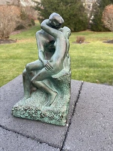 Vintage Lovers Kissing Statue 10” Tall ABCO Alexander Backer Figurines - Picture 1 of 12