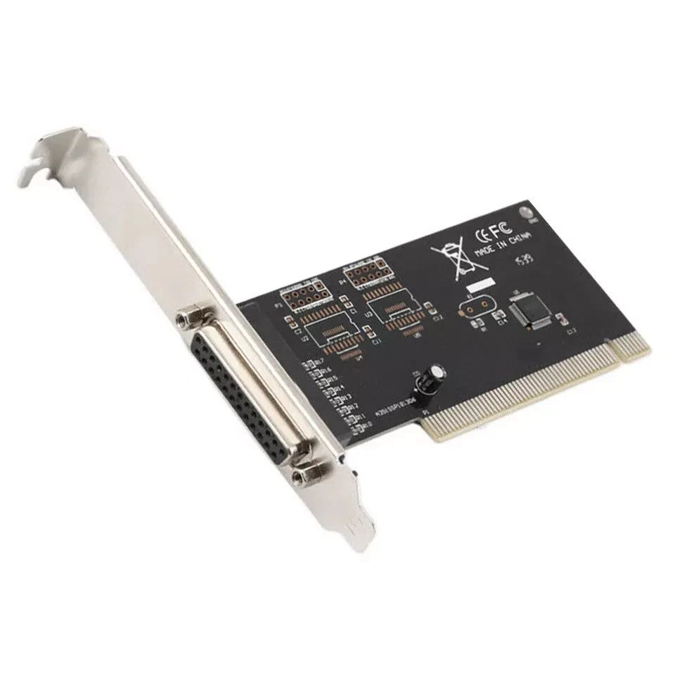 Parallel Port PCI Adapter Controller Card For IEEE 1284 DB25 25Pin Printer - Image 1 of 4