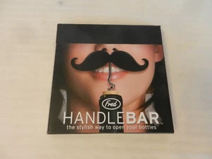 Fred Handlebar Mustache Beer Bottle & Wine Bottle Opener Corkscrew BNIP - Picture 1 of 3