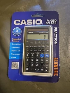 Casio FX-260 Solar II Calculator -Fraction-Scientific/ New - Picture 1 of 2