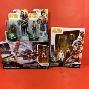 Star Wars Force Lmk 2.0 SOLO BUNDLE. 4 Packs. 7 Figures And Swoop Bike. NIB - Picture 1 of 7
