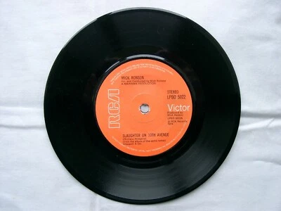 MICK RONSON - Slaughter On 10th Avenue 7" - 	LPBO 5022 - 1974 UK - David Bowie - Image 1 of 2