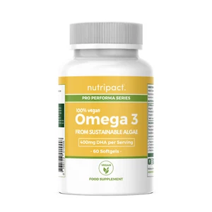 Vegan Omega 3 Algae Oil - 1000mg per Serving - 60 Softgels - High Strength DHA - Picture 1 of 5
