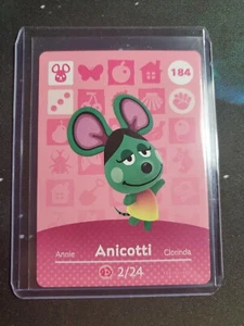Authentic Anicotti #184 Animal Crossing Amiibo Card US Series 2 Mint Unscanned - Picture 1 of 1