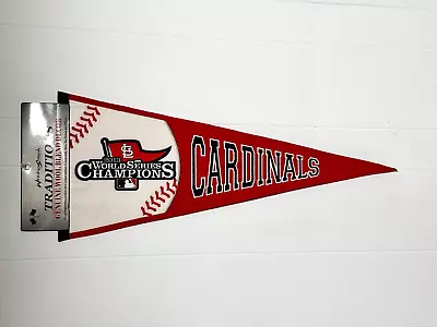 ULTRA RARE! 2013 St. Louis Cardinals Phantom World Series Champions Wool Pennant - Image 1 of 4