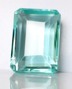 81,75 quilates grande aguamarina azul océano corte esmeralda piedra... - Imagen 1 de 6
