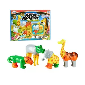 Magnetic Mix or Match Jungle Animals Toy Play Set, 16 Pieces - Picture 1 of 7