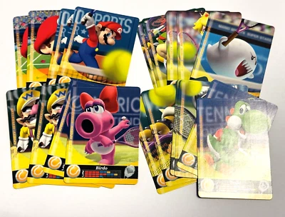 Лот из 20 карт Nintendo 3DS Mario Sports Superstars Amiibo теннис никогда не сканировались - Изображение 1 из 4
