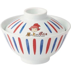 Ghibli Ponyo on the Cliff by the Sea Japanese Donburi Ramen Bowl with Lid 780ml - Picture 1 of 4