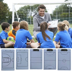 Basketball Soccer Coaching Board Command Strategy Tactic Coaches Marker Board - Picture 1 of 17