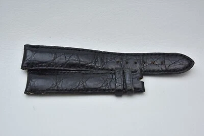 Piaget, correa de piel de cocodrilo negro 18/16mm, excelente Foto 1 de 2