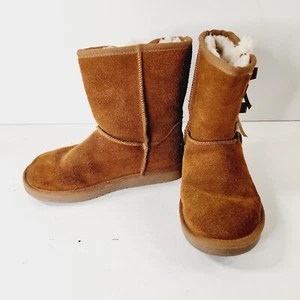 KOOLABURRA BY UGG VICTORIA BROWN SOFT SUEDE FUR WOMEN'S BOOTS SIZE US 3 - Picture 1 of 9