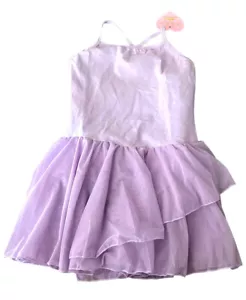 NWT Girls Size 10 140 Light Purple Ballet Ballerina Dance Leotard Attached Skirt - Picture 1 of 7
