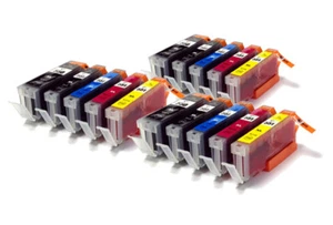 Paquete de 15 cartuchos de tinta compatibles PGI-550 / CLI-551 PGI550 CLI551 - Imagen 1 de 1