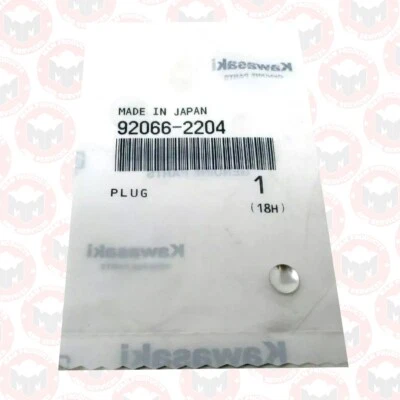 Genuine Kawasaki 92066-2204 Welch Plug or Freeze Plug - Image 1 of 4